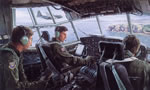 "On The Deck Over Scotland" - Gil Cohen - C-130 Hercules 135th Airlift Art